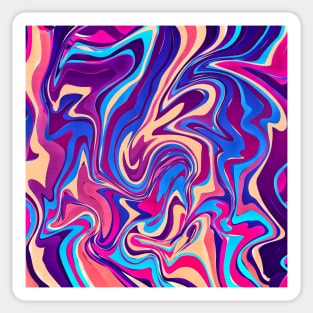 Marbling Texture Design Sticker